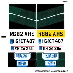 Sticker Sheet 1 for Sets 10242-1,10242-2