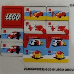 Sticker Sheet for Sets 40145-1, 40305-1, 40359-1