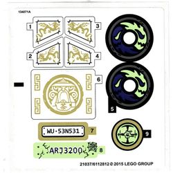 Sticker Sheet for Set 70734-1