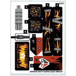 Sticker Sheet for Set 70316-1