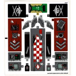 Sticker Sheet for Set 70605-1