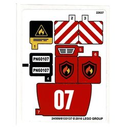 Sticker Sheet for Set 60107-1