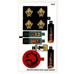 Sticker Sheet for Set 70589-1