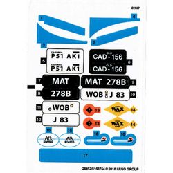 Sticker Sheet for Set 10252-1