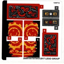 Sticker Sheet for Set 70626-1