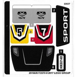 Sticker Sheet for Set 60148-1