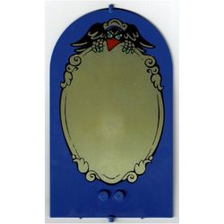 Belville, Wall, Door 1 x 10 x 12 Arched Swivel with Mirror Print