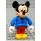 Mickey Mouse Figure with Blue Shirt, Red Pants (no cap)