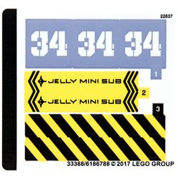 Sticker Sheet for Set 70610-1