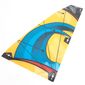 Sail, Triangular, Yellow with Wave and Gears Print