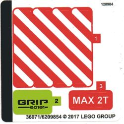 Sticker Sheet for Set 60181-1