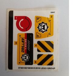 Sticker Sheet for Set 60186-1