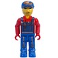 Juniors Midifig, Crewman with Blue Overalls, Red Shirt