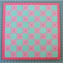 Playmat, Scala, with Pink and Green Squares Print