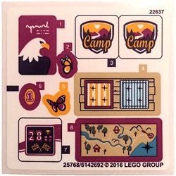 Sticker Sheet for Set 41122-1