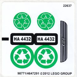 Sticker Sheet for Set 4432-1