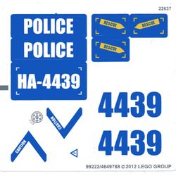 Sticker Sheet for Set 4439-1