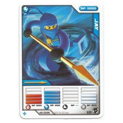 Trading Card, Ninjago Deck #1: 5 - Jay - International Version