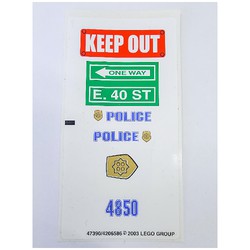Sticker Sheet for Set 4850-1