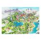 Poster, Friends, Heartlake City Map, 5 Set Images on Back