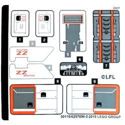 Sticker Sheet for Set 75259-1