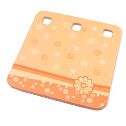 Clikits Memo Pad with 3 Holes and Flowers Print