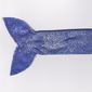 Belville, Fishtail, Adult with Dark Purple Fins, Dark Purple Spots, Silver Overlay Print, with Top Cuff