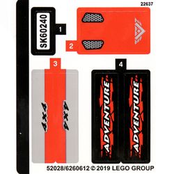 Sticker Sheet for Set 60240-1