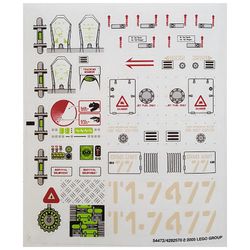 Sticker Sheet for Sets 7298-1, 7477-1