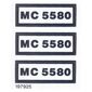Sticker Sheet for Set 5580-1