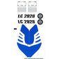 Sticker Sheet for Sets 2928-1, 2928-2