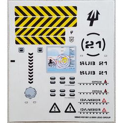 Sticker Sheet for Sets 7774-1, 7775-1