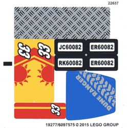 Sticker Sheet for Set 60082-1
