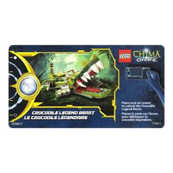 Trading Card, Legends of Chima Online Card - Crocodile Legend Beast