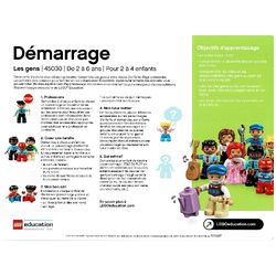Activity Card, Set 45030-1, Getting Started - French/German