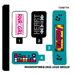 Sticker Sheet for Set 41390-1