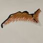 Wing, Left, Dragon, Yellow and Orange Scales, Black Edges Print
