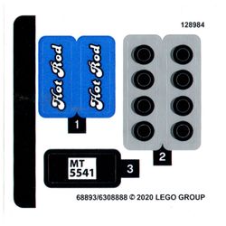 Sticker Sheet for Set 40409-1