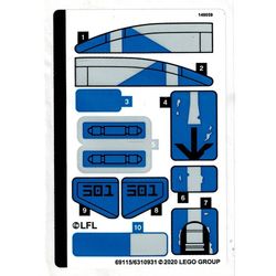Sticker Sheet for Set 75280-1