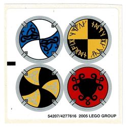Sticker Sheet for Sets 7016-1, 7019-1