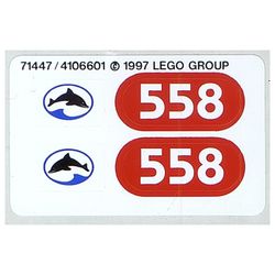 Sticker Sheet 1 for Set 6558-1