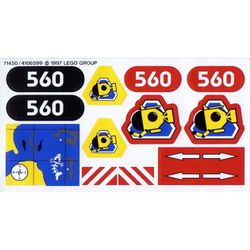 Sticker Sheet 1 for Set 6560-1