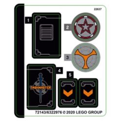 Sticker Sheet for Set 77905-1