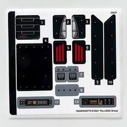 Sticker Sheet for Set 76181-1