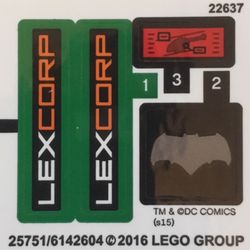Sticker Sheet for Set 76046-1