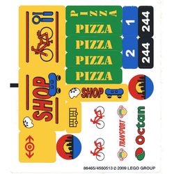 Sticker Sheet for Set 7641-1