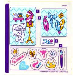 Sticker Sheet for Set 41668-1
