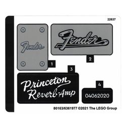 Sticker Sheet 1 for Set 21329-1