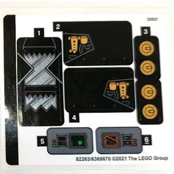 Sticker Sheet for Set 76239-1
