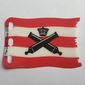 Flag 7 x 4 with Crossed Cannons over Red Stripes Print